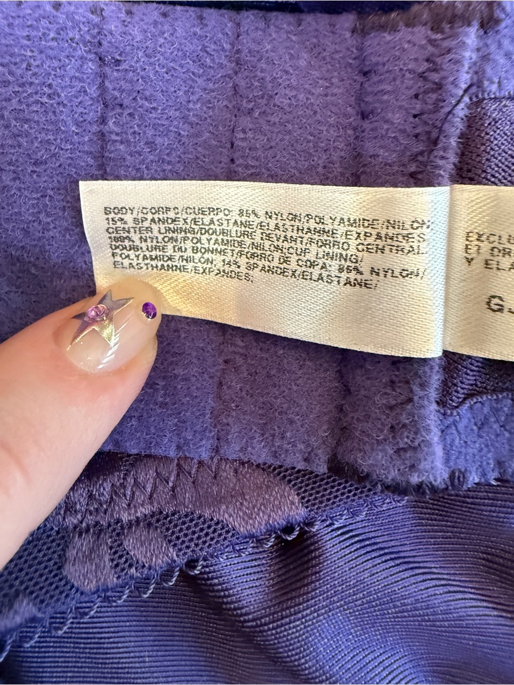 Wacoal Purple Floral Jacquard Underwire  Size 40D NWT - Picture 10 of 12